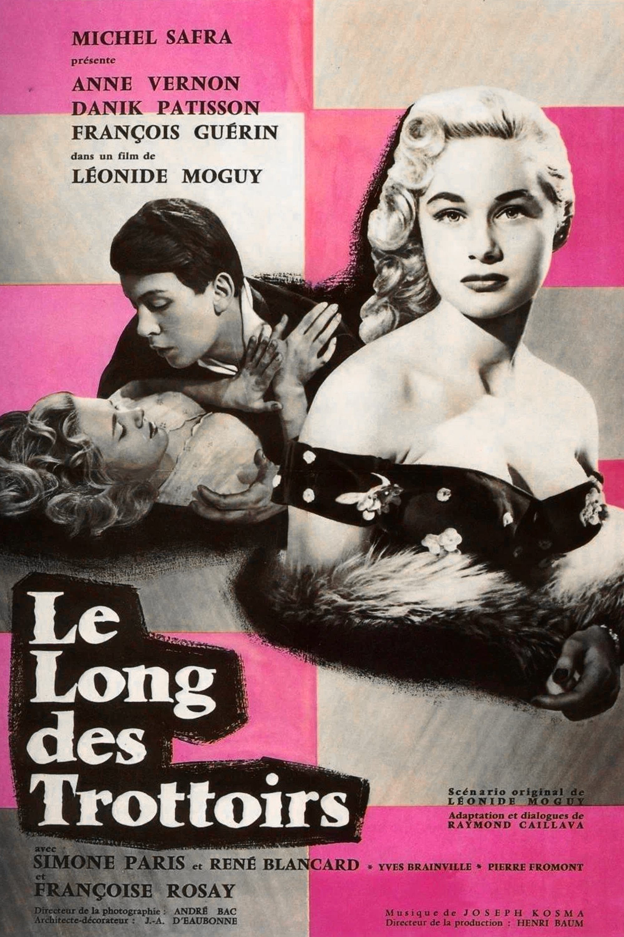 Le Long des trottoirs poster
